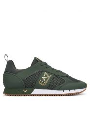 EA7 Emporio Armani Sneakersy 7X000334 AF18610 MZ583 Zielony. Zielone buty sportowe casual EA7 Emporio Armani, bez wzorów, ze skóry, bez zapięcia. Za 839.99 zł.