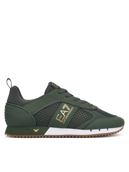 EA7 Emporio Armani Sneakersy 7X000334 AF18610 MZ583 Zielony. Zielone buty sportowe casual EA7 Emporio Armani, bez wzorów, ze skóry, bez zapięcia. Za 587.99 zł.