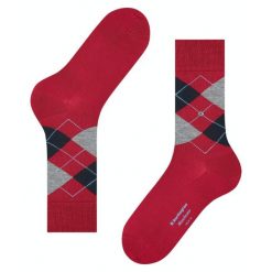 Skarpetki Burlington Manchester. Czerwone skarpety Burlington, bez wzorów. Za 114.00 zł.