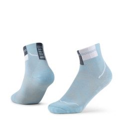 Skarpety do biegania Coolnet Quarter. Niebieskie skarpety Buff, bez wzorów, z materiału. Za 83.99 zł.