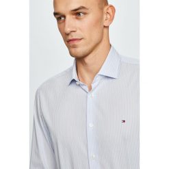Tommy Hilfiger Tailored - Koszula. Niebieskie koszule Tommy Hilfiger Tailored, s, bez wzorów, z bawełny, bez kołnierzyka, bez ramiączek. W wyprzedaży za 199.90 zł.