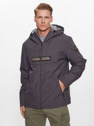 Napapijri Kurtka przejściowa Rainforest NP0A4HES Szary Regular Fit. Szare kurtki Napapijri, m, bez wzorów, z syntetyku, bez kaptura. Za 699.99 zł.