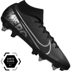 Buty piłkarskie Nike Superfly 7 Academy SG-Pro Ac M BQ9141-001. Czarne odzież kompresyjna Nike, na jesień, m, bez wzorów, z materiału, do piłki nożnej. W wyprzedaży za 429.00 zł.