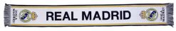 Szalik Real Madryt - licencjonowany 140 cm x 20 cm. Białe szaliki REAL MADRID, bez wzorów, z materiału. Za 94.88 zł.