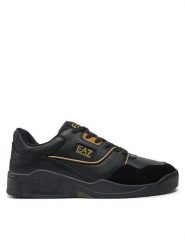 EA7 Emporio Armani Sneakersy X8X187 XK402 U427 Czarny. Czarne buty sportowe casual EA7 Emporio Armani, bez wzorów, ze skóry, bez zapięcia. Za 509.99 zł.