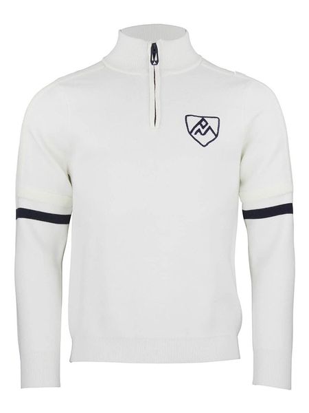 Peak Mountain Sweter "Casta" w kolorze białym rozmiar: XL. Białe swetry nierozpinane Peak Mountain, xl, bez wzorów, bez kołnierzyka, bez ramiączek. Za 235.50 zł.