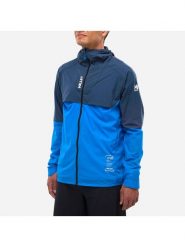 Kurtka do biegania wiatrówka męska Millet Intense Windbreaker Jkt active Fit. Niebieskie kurtki Millet, m, bez wzorów, z elastanu, bez kaptura. Za 595.45 zł.