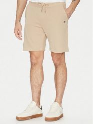 Gant Szorty sportowe Shield 2009027 Beżowy Regular Fit. Brązowe krótkie spodenki sportowe GANT, m, bez wzorów, z bawełny. Za 289.99 zł.