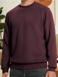 Bluza z długim rękawem - bordowy. Czerwone bluzy bez kaptura Sinsay, l, bez wzorów, bez kaptura. W wyprzedaży za 13.99 zł.