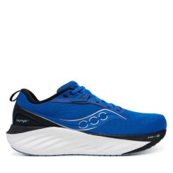 Buty do biegania Saucony. Niebieskie buty do biegania Saucony, bez wzorów, bez zapięcia, do biegania. Za 849.99 zł.
