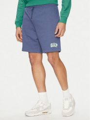Gap Szorty sportowe 703989-04 Niebieski Regular Fit. Niebieskie krótkie spodenki sportowe GAP, m, bez wzorów, z bawełny. Za 129.99 zł.