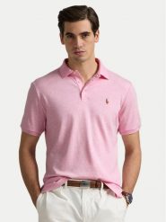 Polo Ralph Lauren Polo 710704319167 Różowy Slim Fit. Czerwone koszulki polo Polo Ralph Lauren, m, bez wzorów, z bawełny, bez kołnierzyka, bez ramiączek. Za 399.99 zł.