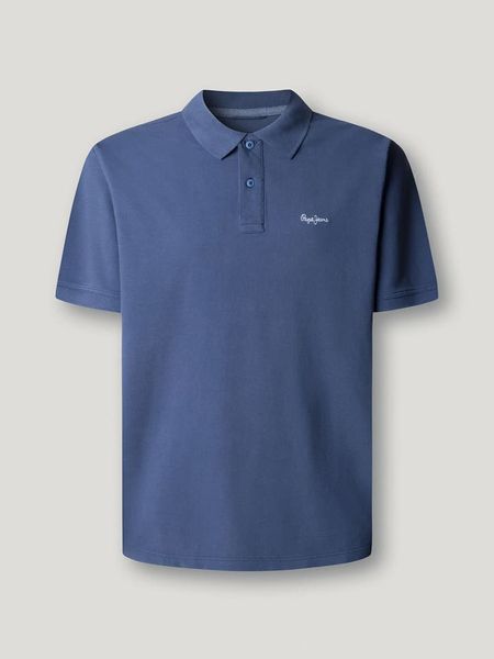 Pepe Jeans Koszulka polo "Oscar" w kolorze niebieskim rozmiar: M. Niebieskie koszulki polo Pepe Jeans, m, bez wzorów, z bawełny, bez kołnierzyka, bez ramiączek. Za 135.49 zł.