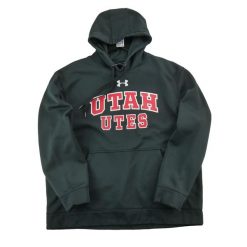 Bluza z kapturem męska Under Armour. Czarne bluzy z kapturem Under Armour, l, bez wzorów, z materiału, z kapturem. Za 97.94 zł.