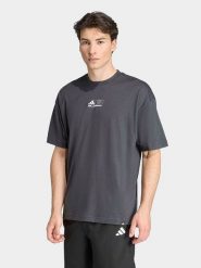 Adidas Koszulka sportowa w kolorze antracytowym rozmiar: 3XL. Czarne t-shirty sportowe Adidas, bez wzorów, z materiału, bez ramiączek, outdoorowe. Za 111.33 zł.