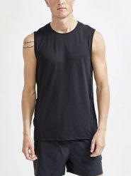 Craft Top sportowy "ADV Essence" w kolorze czarnym rozmiar: XL. Czarne t-shirty sportowe Craft, bez wzorów, bez ramiączek, outdoorowe. Za 72.95 zł.