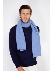 C& Jo Szal w kolorze błękitnym - 170 x 30 cm rozmiar: onesize. Niebieskie szaliki C& Jo, bez wzorów, z kaszmiru. Za 100.99 zł.