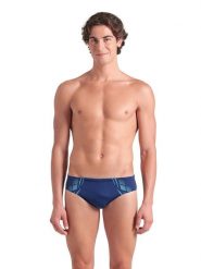 Arena Kąpielówki w kolorze granatowo-turkusowym rozmiar: 6. Niebieskie kąpielówki Arena, bez wzorów, z materiału. Za 65.95 zł.