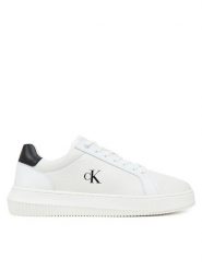 Calvin Klein Jeans Sneakersy Chunky Cupsole Lth Mg Tc YM0YM01198 Biały. Białe buty sportowe casual Calvin Klein Jeans, bez wzorów, z jeansu, bez zapięcia. Za 309.99 zł.