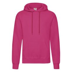 Męska Klasyczna Bluza Z Kapturem. Czerwone bluzy Fruit of the Loom, m, bez wzorów, z kapturem. Za 80.99 zł.
