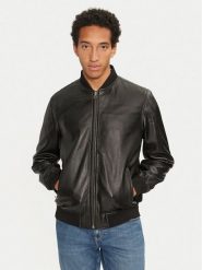 Pepe Jeans Kurtka skórzana Torno PM402986 Czarny Regular Fit. Czarne kurtki Pepe Jeans, m, bez wzorów, z jeansu, bez kaptura. Za 979.99 zł.