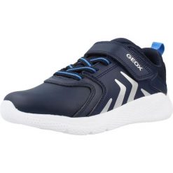 Buty GEOX J66GBE 0BC14 Niebieski. Niebieskie buty turystyczne Geox, bez wzorów, z syntetyku, bez zapięcia, na fitness i siłownię. Za 192.99 zł.