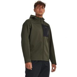 Kurtka męska Under Armour STORM CGI SHIELD HD 2.0 JKT. Zielone kurtki Under Armour, m, bez wzorów, bez kaptura. Za 419.99 zł.
