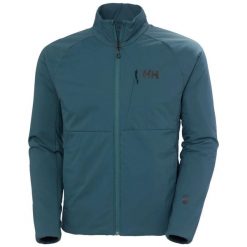 Kurtka turystyczna Helly Hansen Odin Stretch. Niebieskie kurtki Helly Hansen, m, bez wzorów, bez kaptura. W wyprzedaży za 989.35 zł.