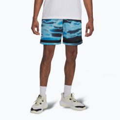 Spodenki koszykarskie męskie Under Armour Curry Statement II. Niebieskie szorty Under Armour, m, bez wzorów, sportowe. Za 279.99 zł.