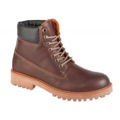 Buty Turystyczne Męskie Skóra River 2. Brązowe buty turystyczne Lumberjack, bez wzorów, z koronki, bez zapięcia. Za 575.99 zł.