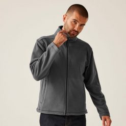 Polar roboczy męski Micro Full Zip. Szare bluzy z polaru Regatta, m, bez wzorów, z polaru, bez kaptura. Za 172.50 zł.