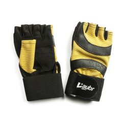 Rękawiczki fitness Laubr Sport — roz. S, wyściółka skórzana. Brązowe rękawiczki FIVE GLOVES, bez wzorów. Za 132.99 zł.