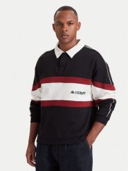 Kappa Polo 37284HW Czarny Comfort Fit. Czarne koszulki polo Kappa, m, bez wzorów, z bawełny, bez kołnierzyka, bez ramiączek. Za 199.99 zł.
