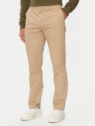 Tommy Hilfiger Chinosy Denton MW0MW37873 Beżowy Slim Fit. Brązowe eleganckie spodnie Tommy Hilfiger, m, z bawełny. Za 319.99 zł.