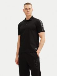 EA7 Emporio Armani Polo 7M000139 AF10375 UC001 Czarny Regular Fit. Czarne koszulki polo EA7 Emporio Armani, m, bez wzorów, z bawełny, bez kołnierzyka, bez ramiączek. Za 219.99 zł.