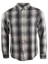 LEE BUTTON DOWN MĘSKA KOSZULA MATERIAŁOWA W KRATĘ FADED BLACK L880ZGKD 112123527. Czarne koszule Lee, l, bez wzorów, z materiału, bez kołnierzyka, bez ramiączek. W wyprzedaży za 59.99 zł.