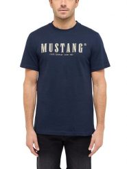 Mustang Koszulka w kolorze granatowym rozmiar: XL. Niebieskie bezrękawniki Mustang, xl, bez wzorów, z bawełny, bez kołnierzyka, bez ramiączek. Za 66.31 zł.