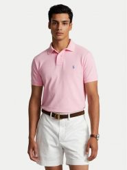 Polo Ralph Lauren Polo Core Replen 710782592 Różowy Custom Slim Fit. Czerwone koszulki polo Polo Ralph Lauren, l, bez wzorów, z bawełny, bez kołnierzyka, bez ramiączek. Za 399.99 zł.