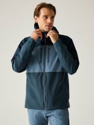 Regatta Kurtka przeciwdeszczowa "Maland II" w kolorze granatowym rozmiar: XL. Niebieskie kurtki outdoor i hardshell Regatta, m, bez wzorów, bez kaptura. Za 190.18 zł.