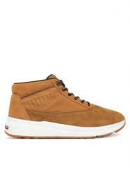 Tommy Hilfiger Trzewiki Hilfiger W Nbk Sde Hybrid Boot FM0FM05609 Khaki. Brązowe botki sznurowane Tommy Hilfiger, bez wzorów, ze skóry, bez obcasa, bez zapięcia. Za 449.99 zł.