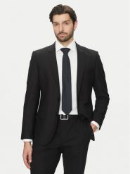 BOSS Krawat 50538975 Granatowy. Niebieskie krawaty i muchy Boss, bez wzorów, z syntetyku. Za 209.99 zł.