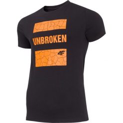 T-shirt męski TSM008 - głęboka czerń. T-shirty 4F. W wyprzedaży za 49.99 zł.