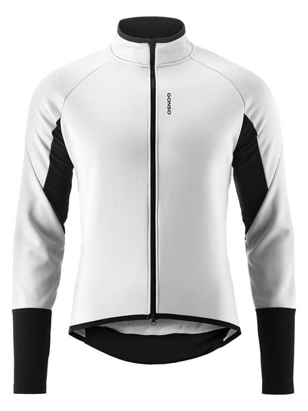 Gonso Softshellowa kurtka kolarska w kolorze białym rozmiar: M. Białe kurtki outdoor i hardshell Gonso, m, bez wzorów, bez kaptura. Za 278.72 zł.