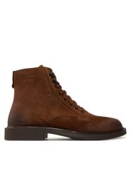 Levi's® Trzewiki Amos 234727-715-28 Brązowy. Brązowe botki sznurowane bez wzorów, ze skóry, bez obcasa, bez zapięcia. Za 599.99 zł.