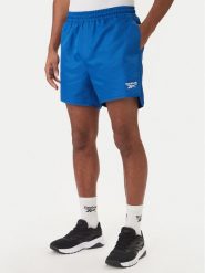 Reebok Szorty sportowe Best RK25557CCM Niebieski Regular Fit. Niebieskie krótkie spodenki sportowe Reebok, m, bez wzorów, z syntetyku. Za 129.99 zł.