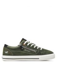 Mustang Sneakersy 4198302 Zielony. Zielone buty sportowe casual Mustang, bez wzorów, ze skóry, bez zapięcia. Za 139.99 zł.