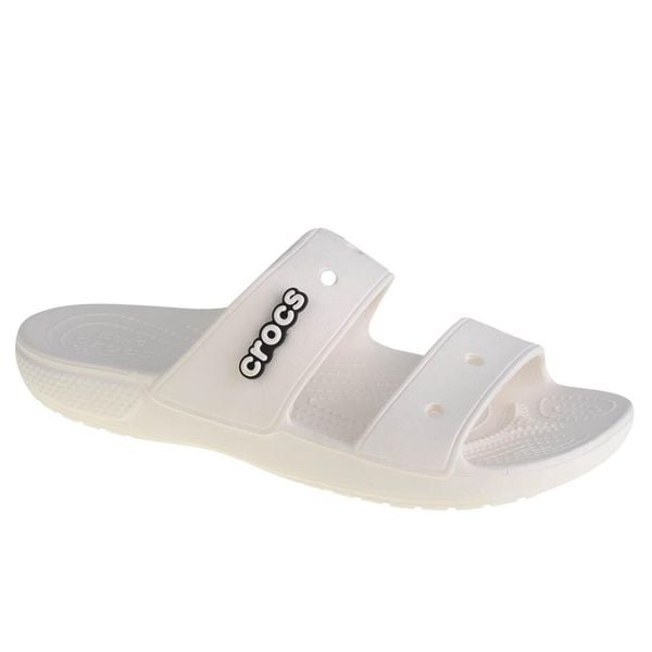 Klapki Dla Dorosłych Crocs Classic Sandal. Białe klapki Crocs, z materiału. Za 118.99 zł.