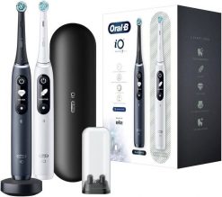 Szczoteczka magnetyczna Oral-B iO 7 Duo biały/czarny. Szczoteczki elektryczne ORAL B. W wyprzedaży za 999.00 zł.