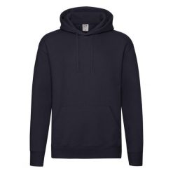 Męska Bluza Z Kapturem Premium. Niebieskie bluzy Fruit of the Loom, m, bez wzorów, z kapturem. Za 136.99 zł.