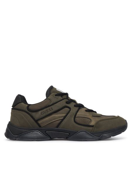 Guess Sneakersy FMFCAR ELE12 Zielony. Zielone buty sportowe casual Guess, z aplikacjami, ze skóry, bez zapięcia. Za 584.99 zł.